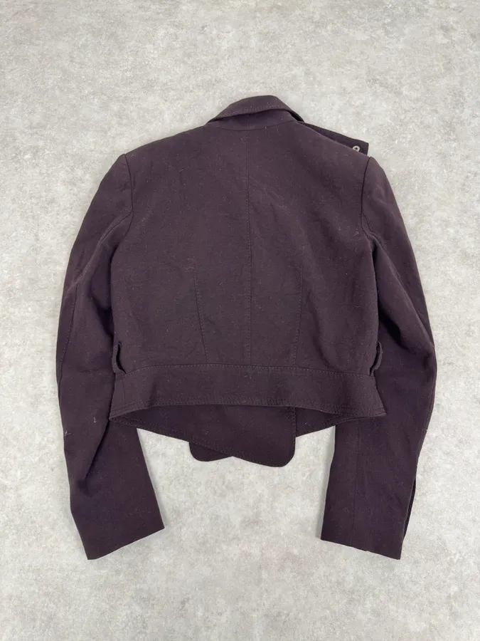 2000s Givenchy Mauve Purple Asymmetrical Jacket - Image 6