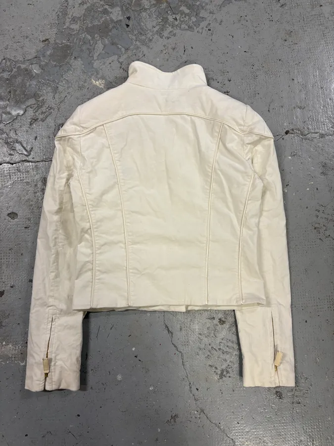 2000s Gucci Beige Lady Cotton Jacket - Image 4