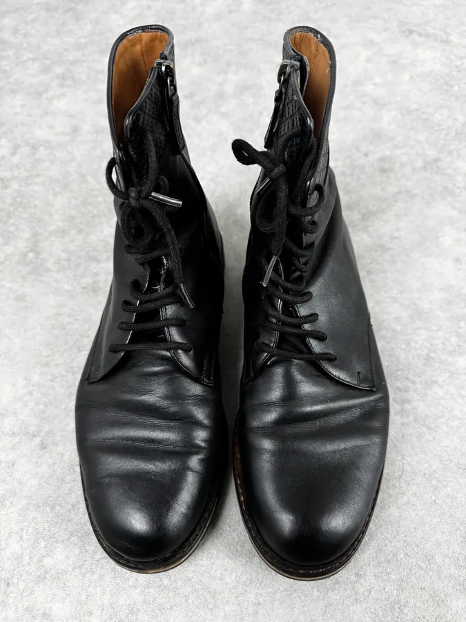 2000s Gucci Black Ankle Leather Boots - Image 4