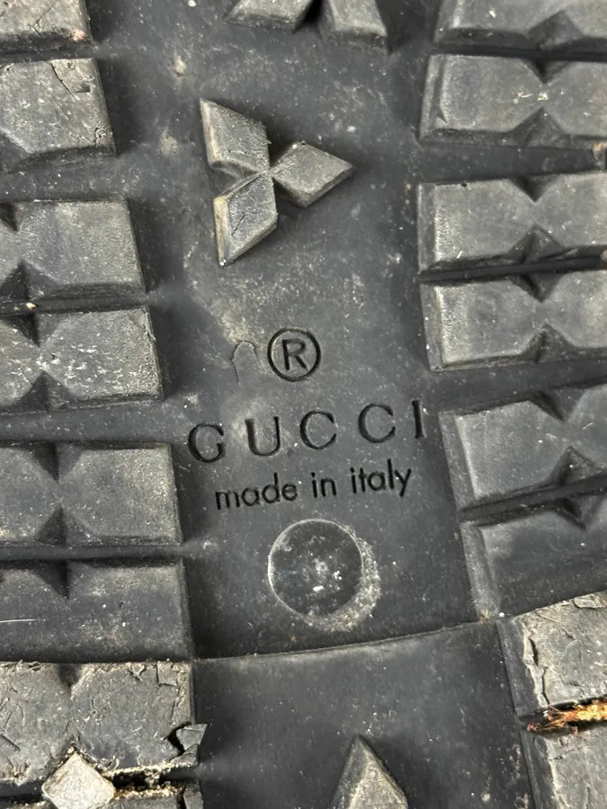 2000s Gucci Black Ankle Leather Boots - Image 8