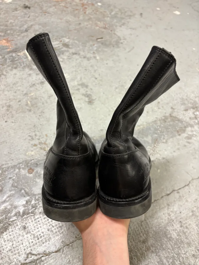 2000s Gucci Black Ankle Leather Boots - Image 7