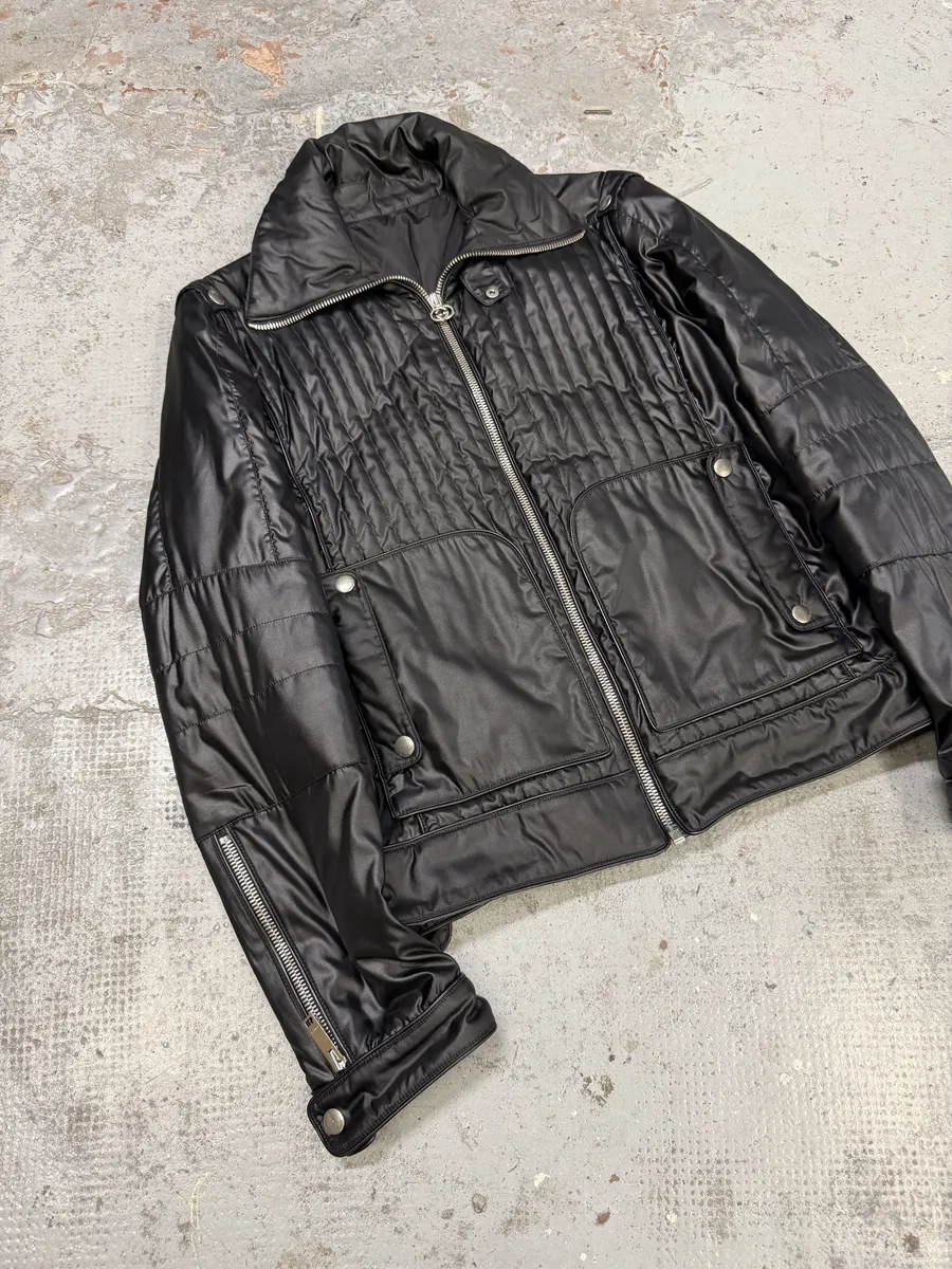 2000s Gucci Black Biker Avant-Garde Puffer Jacket by Tom Ford - Image 8