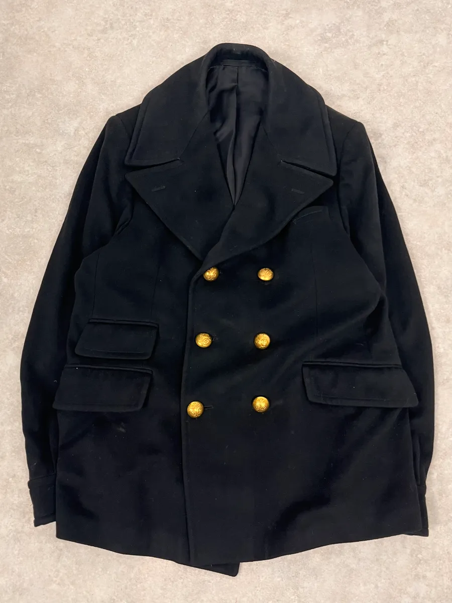 2000s Gucci Black Caban Officer Wool Jacket - Image 4