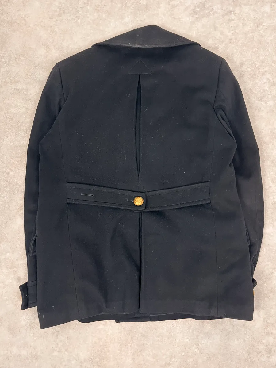2000s Gucci Black Caban Officer Wool Jacket - Image 6