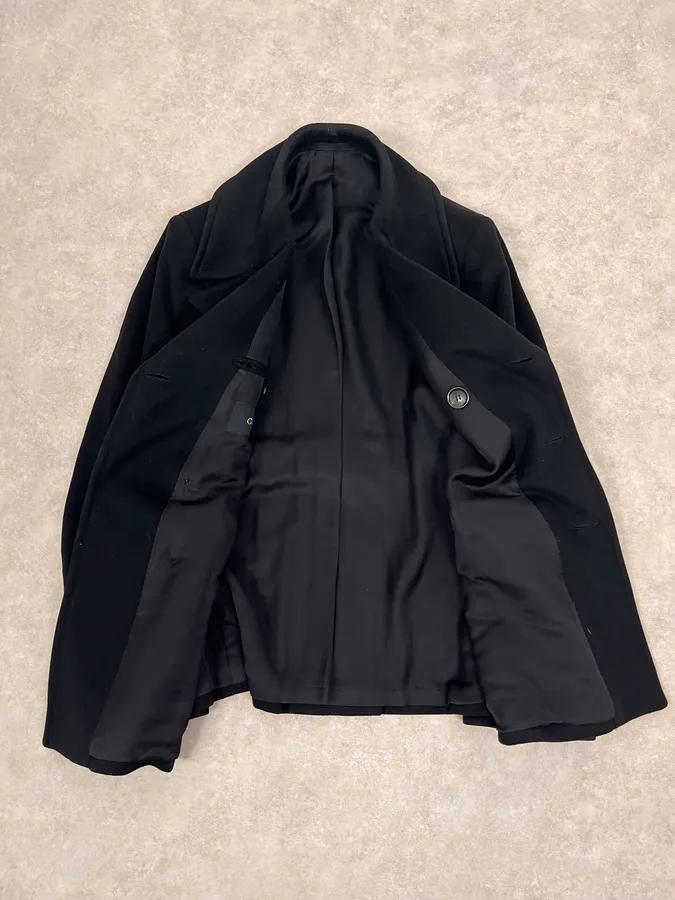 2000s Gucci Black Caban Officer Wool Jacket - Image 7