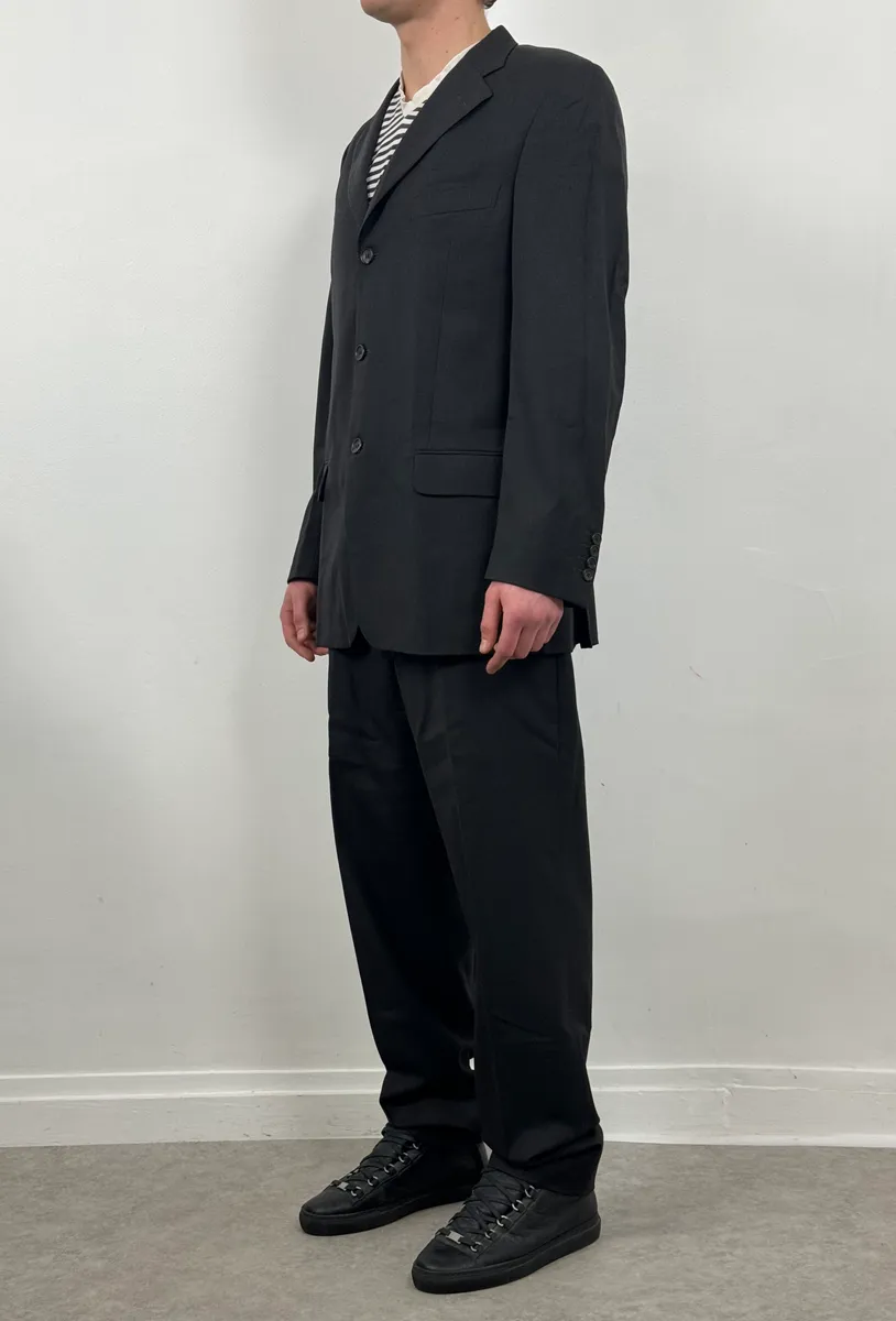 2000s Gucci Black Classy Tailored Blazer & Pants - Image 3