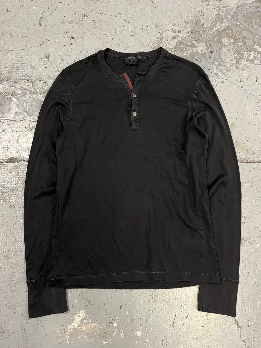 2000s Gucci Black Henley
