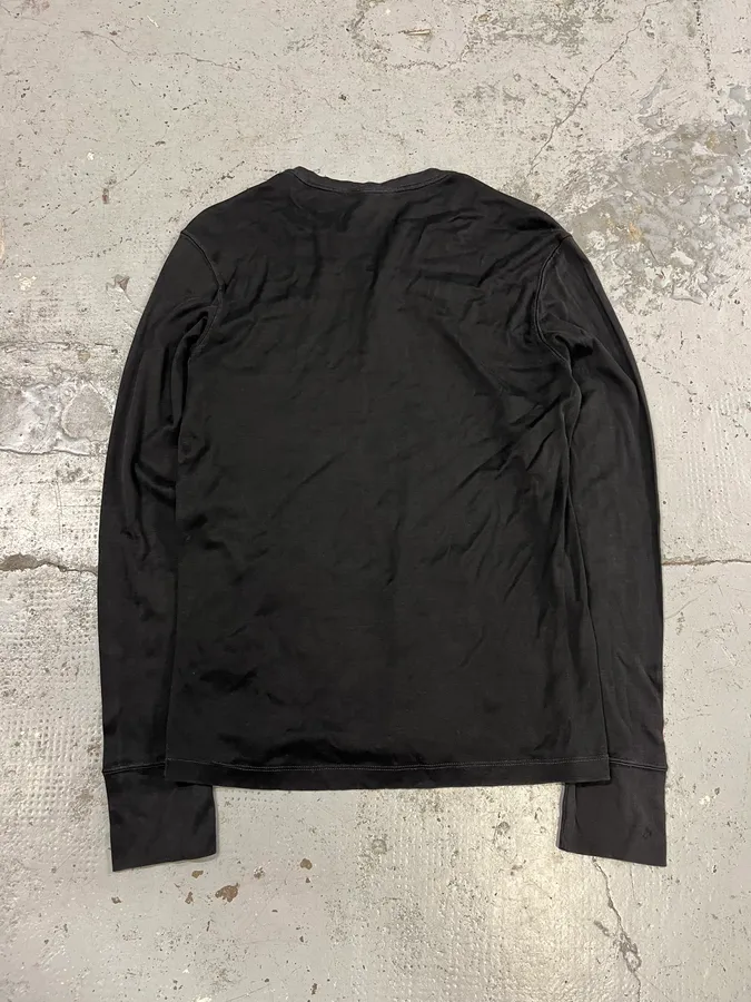 2000s Gucci Black Henley - Image 4
