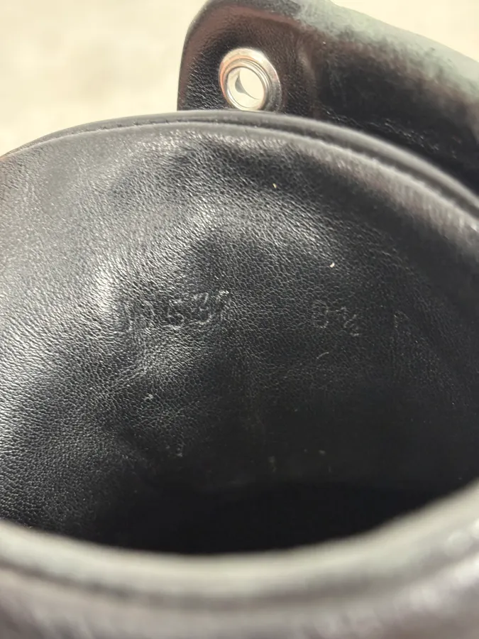2000s Gucci Black Italian Leather High Sneakers - Image 9
