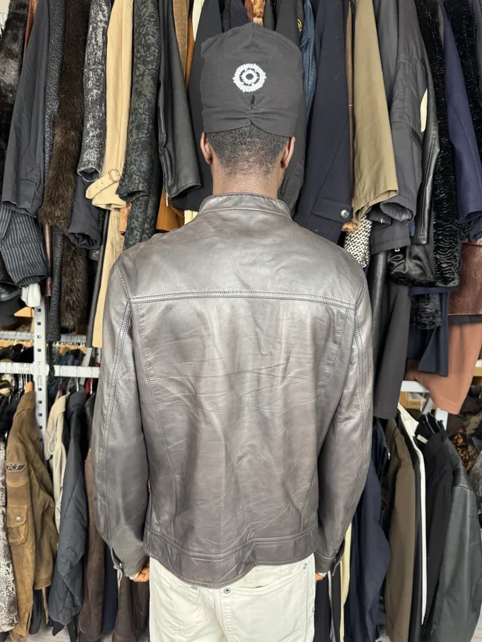 2000s Gucci Black Premium Biker Leather Jacket - Image 3
