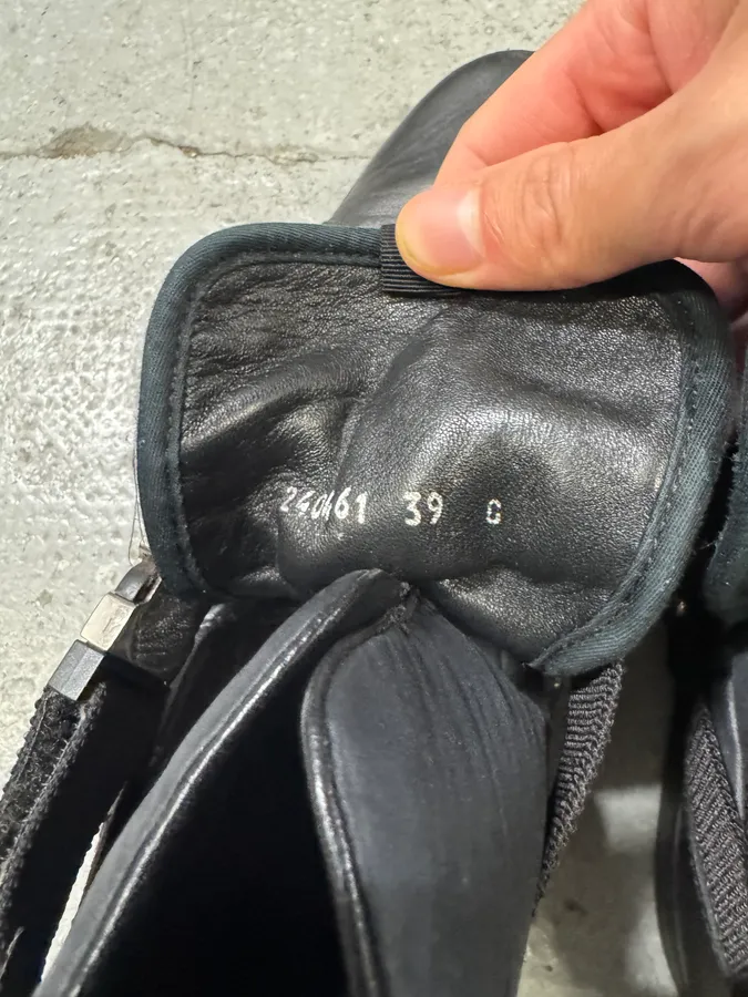 2000s Gucci Black Strap Buckle Mid Sneakers - Image 8