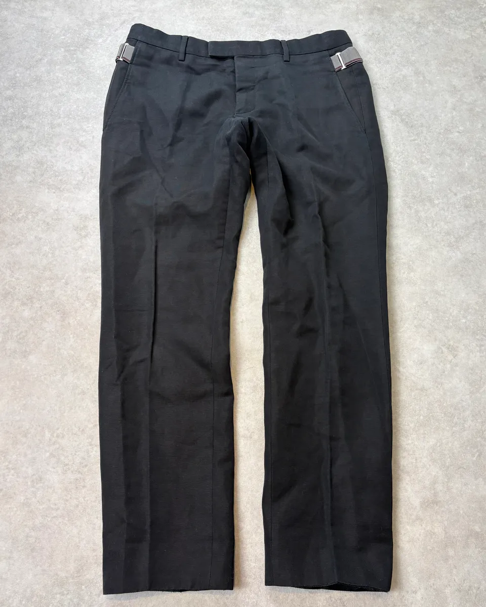 2000s Gucci Black Strap Cozy Pants