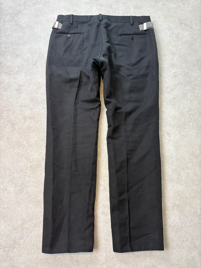 2000s Gucci Black Strap Cozy Pants - Image 7