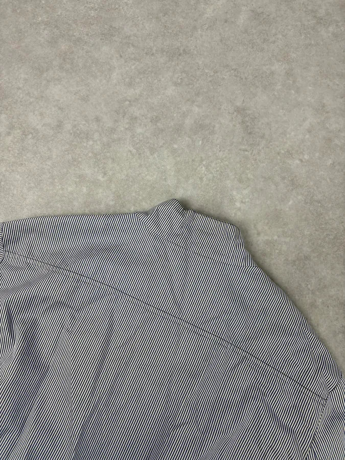 2000s Gucci Blue Striped Light Jacket - Image 7