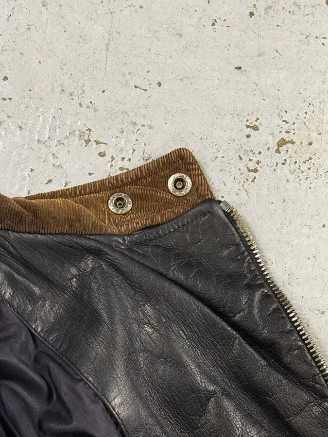 2000s Gucci Brown Asymmetrical Zip Biker Leather Jacket - Image 13
