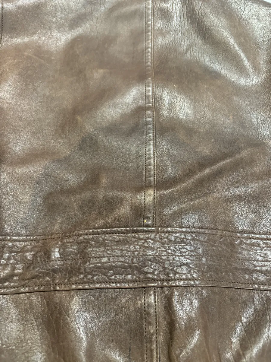 2000s Gucci Brown Buttoned Minimalistic Leather Jacket - Image 14