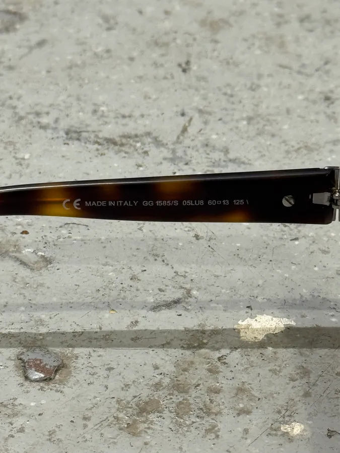 2000s Gucci Brown & Camel Sunglasses - Image 7