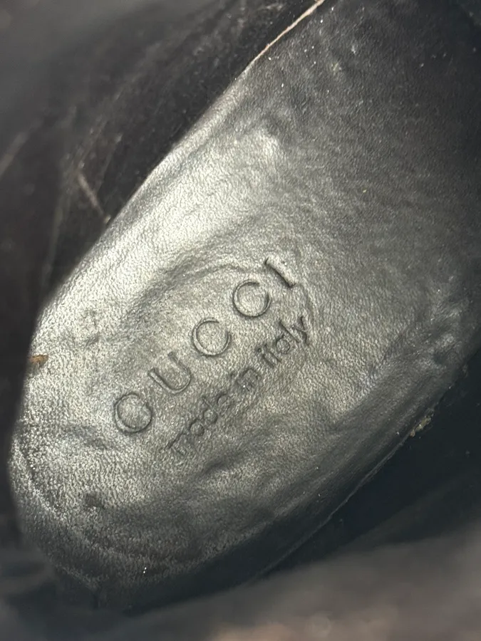 2000s Gucci Brown Classy Leather Boots - Image 8