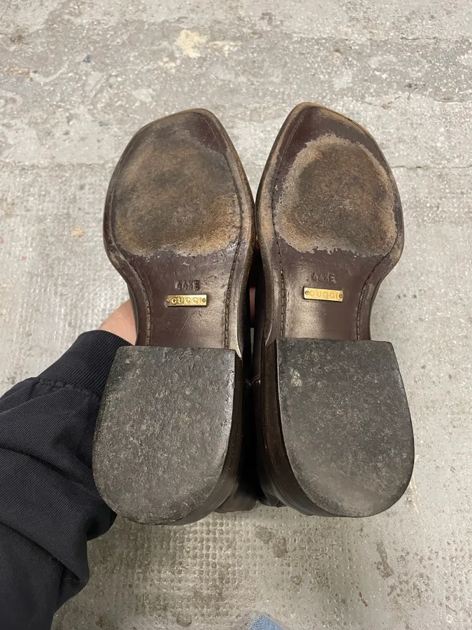 2000s Gucci Brown Leather Ankle Boots - Image 8