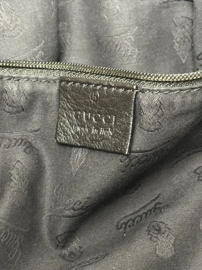 2000s Gucci Brown Python Leather Sukey Handle Bag - Image 15