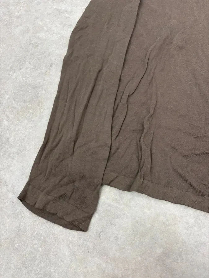 2000s Gucci Brown V Neck Sweater - Image 7