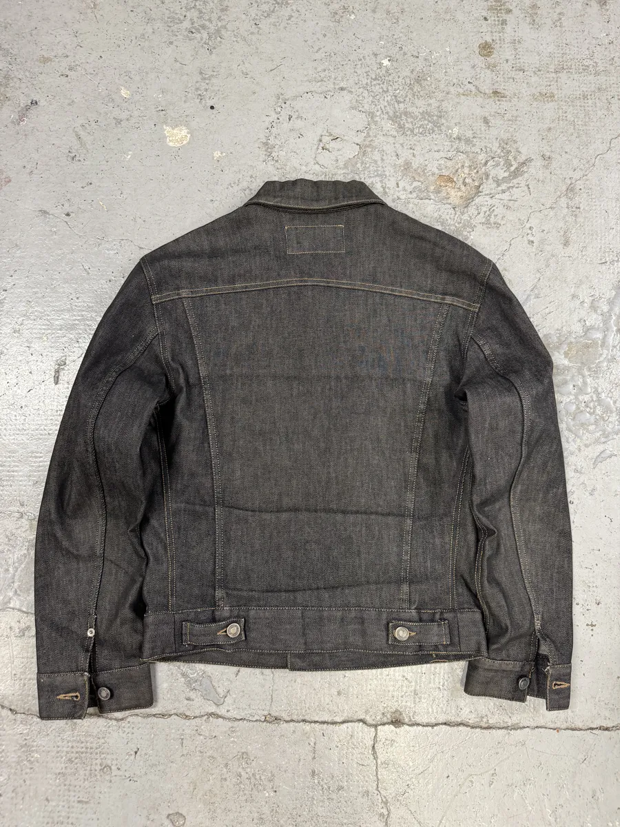 2000s Gucci Brut Structured Trucker Denim Jacket - Image 2
