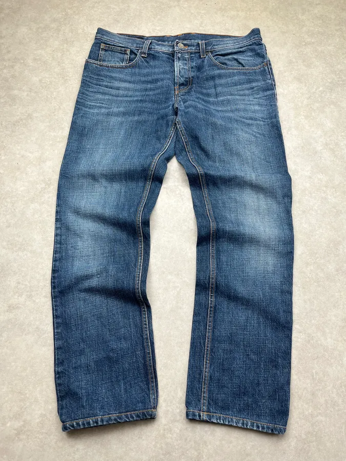 2000s Gucci Classic Blue Denim Jeans