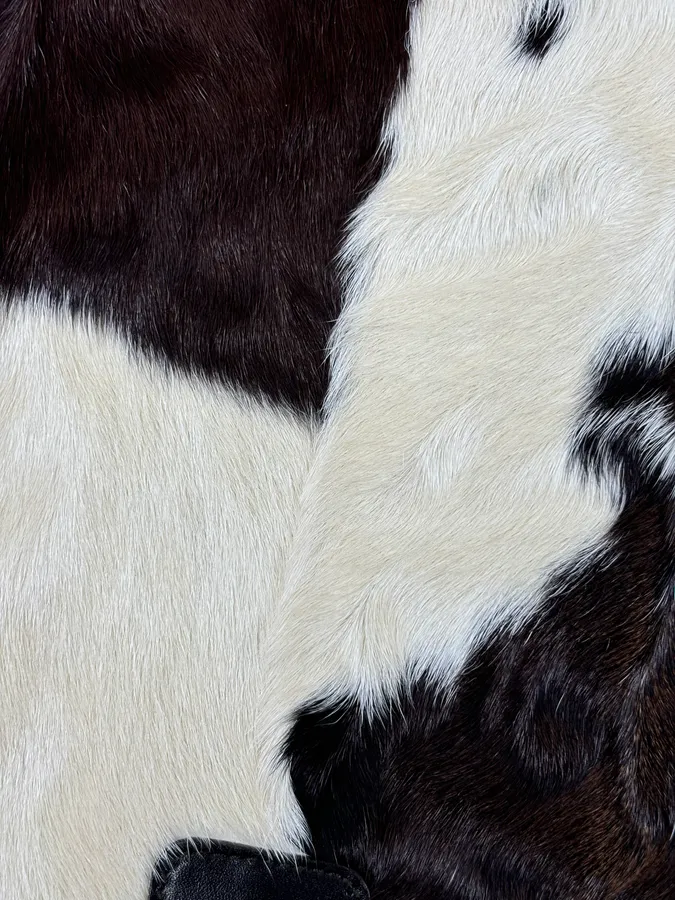 2000s Gucci Creamy Fur Cowhide Effect Shoulder Bag - Image 9