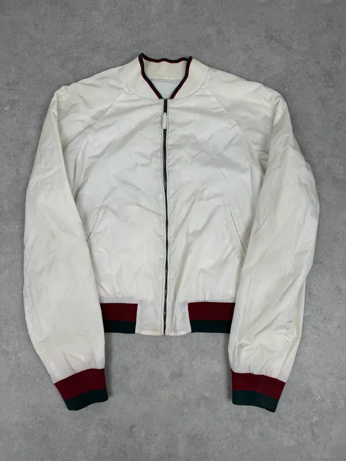 2000s Gucci Creamy White Signature Jacket