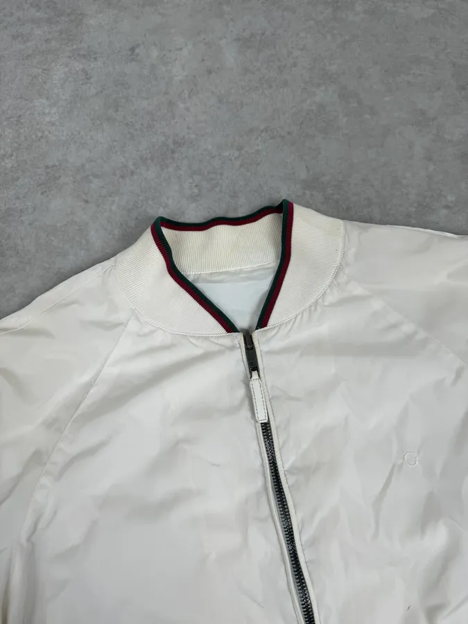 2000s Gucci Creamy White Signature Jacket - Image 5