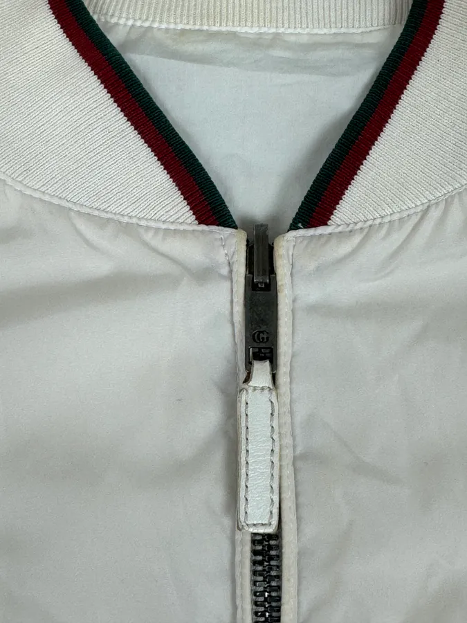 2000s Gucci Creamy White Signature Jacket - Image 9