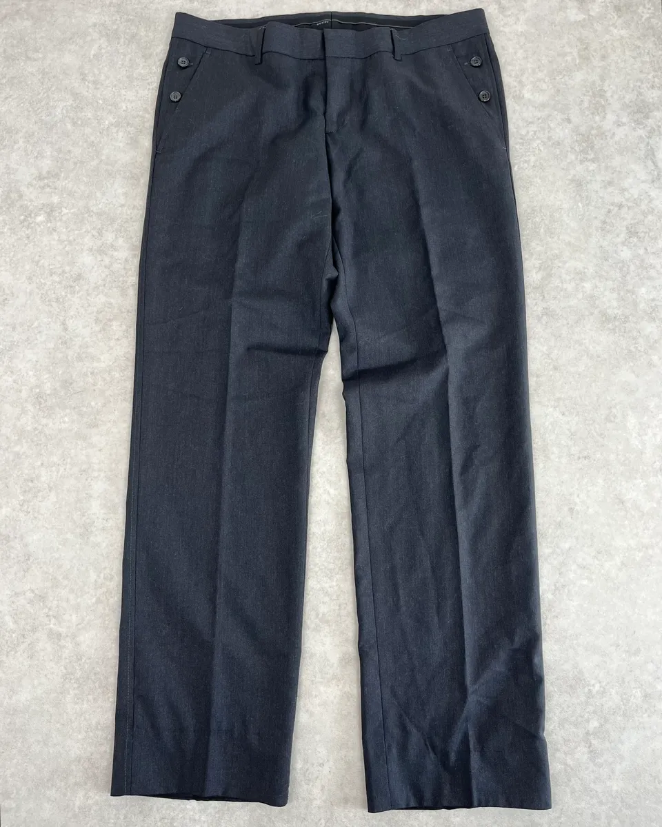 2000s Gucci Dark Grey Regular Tailored Pants