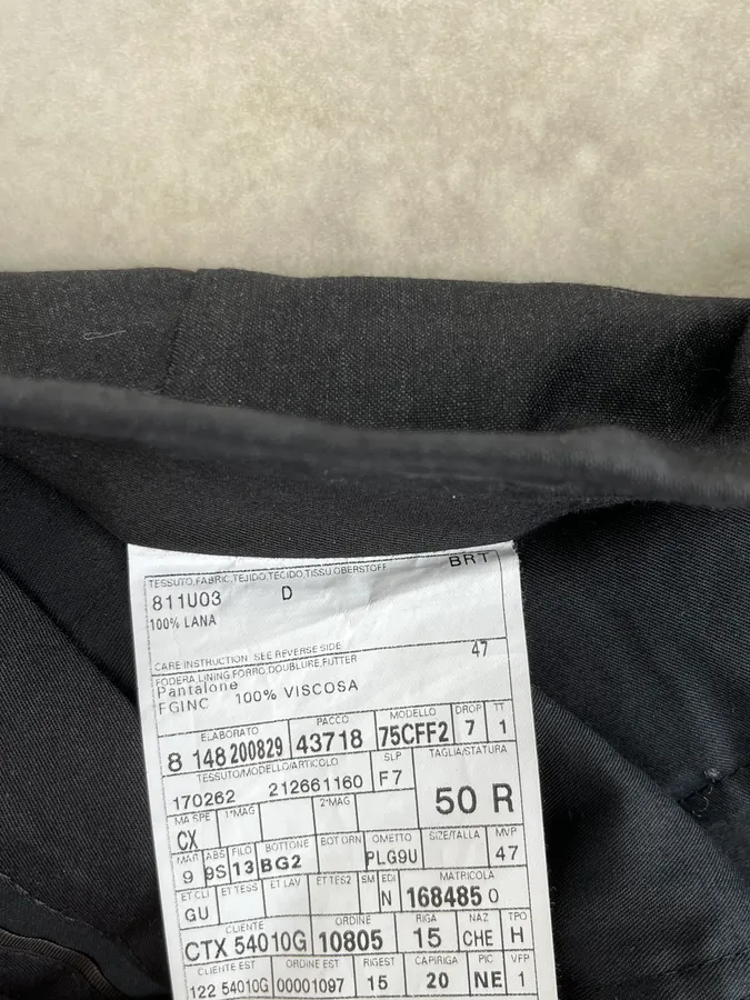 2000s Gucci Dark Grey Regular Tailored Pants - Image 14