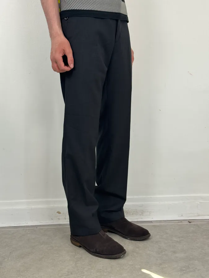 2000s Gucci Dark Grey Regular Tailored Pants - Image 3