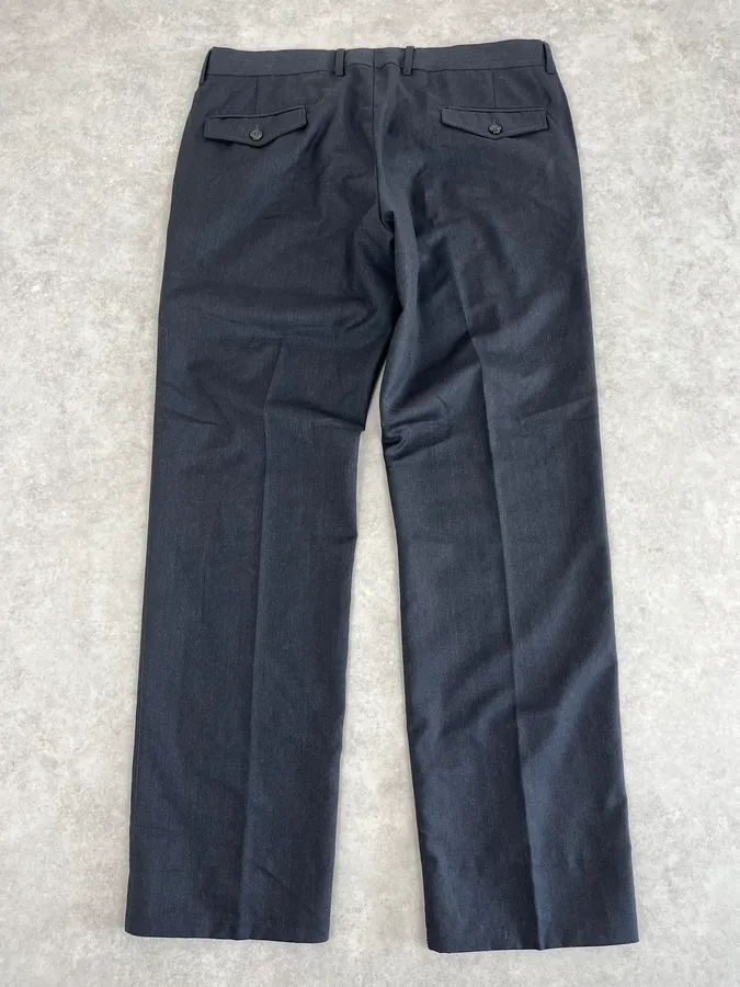 2000s Gucci Dark Grey Regular Tailored Pants - Image 7