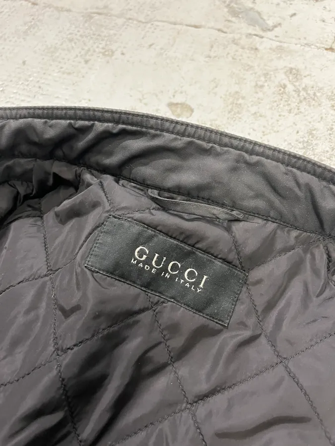 2000s Gucci Double Pocket Black Jacket - Image 9