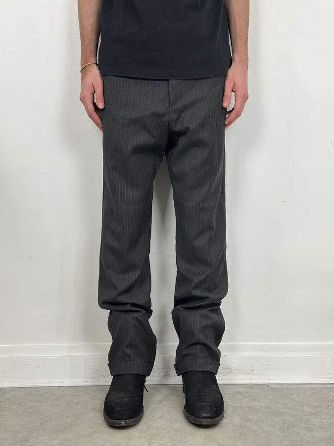 2000s Gucci Grey Classy Wool Pants by Tom Ford