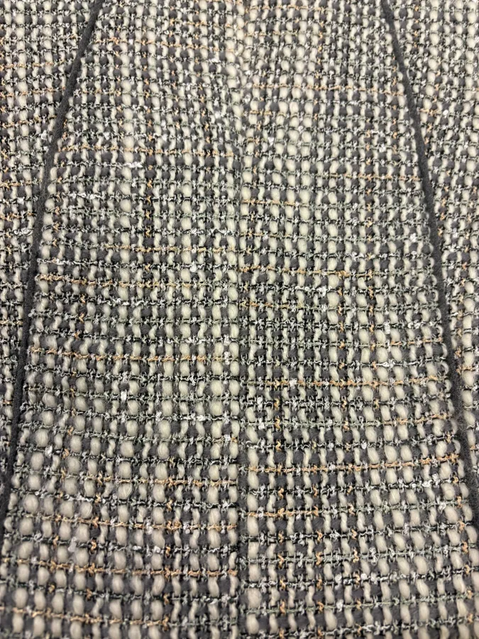 2000s Gucci Grey Tweed Minimalist Jacket - Image 9