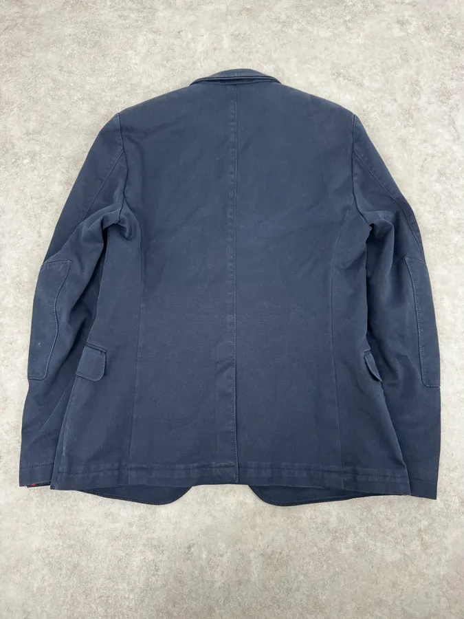 2000s Gucci Navy Classy Blazer Jacket - Image 4