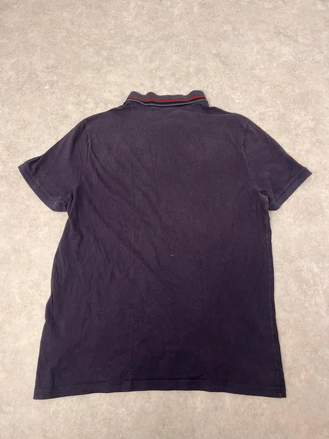 2000s Gucci Navy Polo Shirt - Image 5