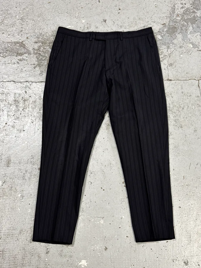 2000s Gucci Navy Striped Wool Blazer & Pants Set by Tom Ford - Image 16