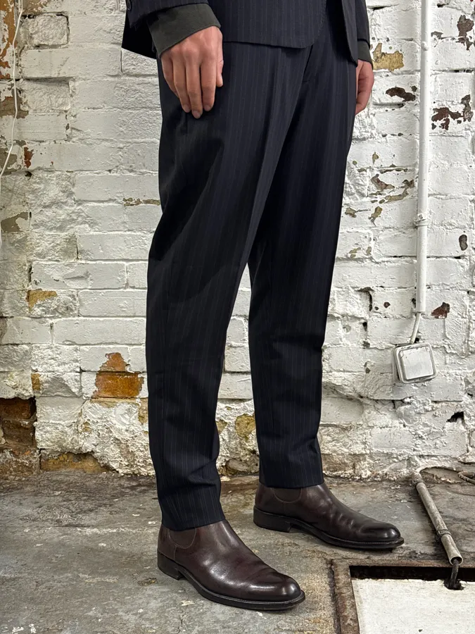 2000s Gucci Navy Striped Wool Blazer & Pants Set by Tom Ford - Image 19