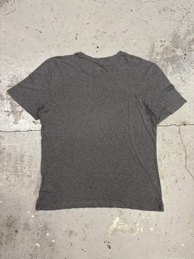 2000s Gucci Signature Horse Grey T-Shirt - Image 6