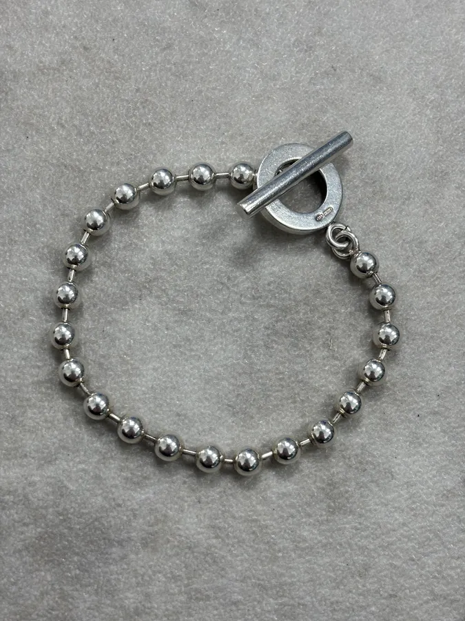 2000s Gucci Silver Bullet Anchor Chain Bracelet