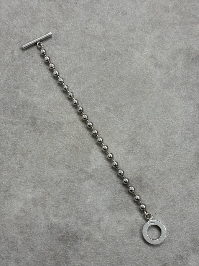 2000s Gucci Silver Bullet Anchor Chain Bracelet - Image 5