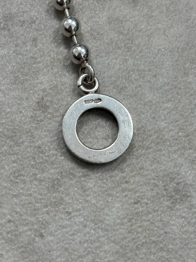 2000s Gucci Silver Bullet Anchor Chain Bracelet - Image 7