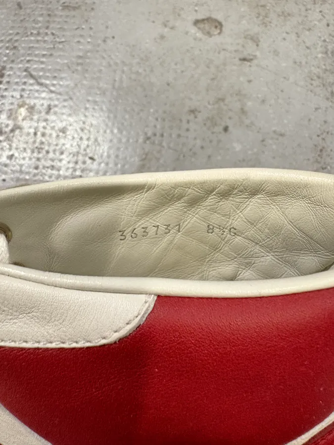 2000s Gucci White & Red High G Sneakers - Image 10
