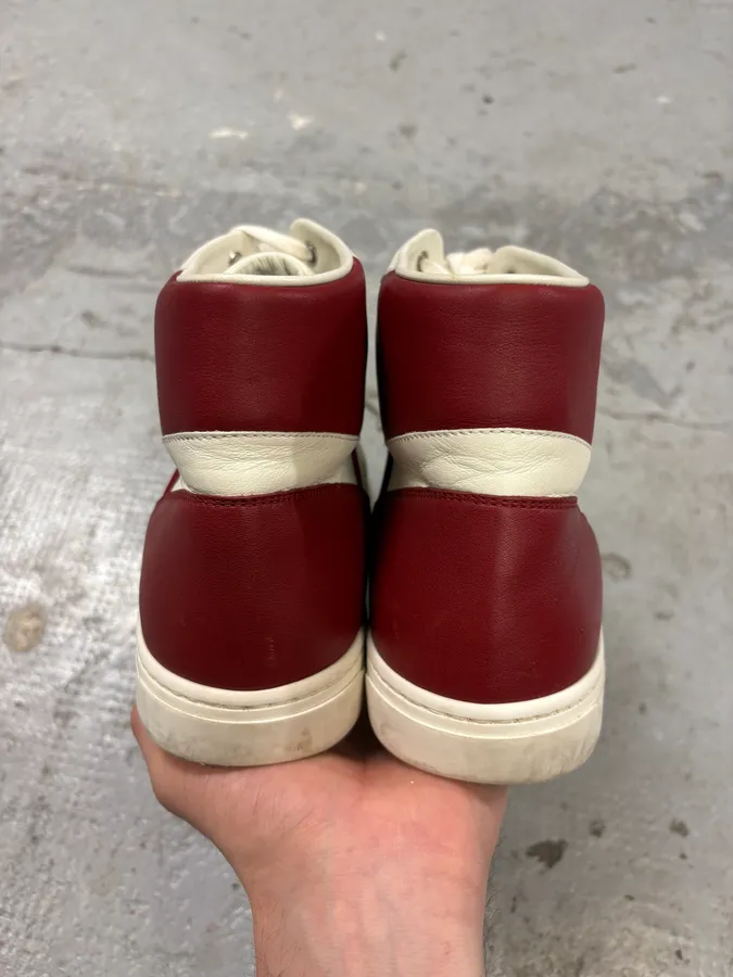 2000s Gucci White & Red High G Sneakers - Image 8