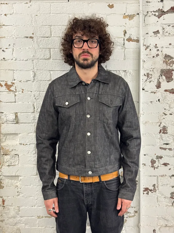 2000s Helmut Lang Classy Grey Denim Jacket - Image 2