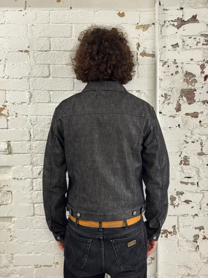 2000s Helmut Lang Classy Grey Denim Jacket - Image 3